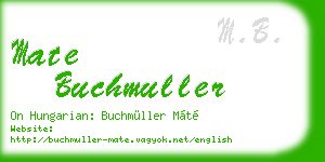 mate buchmuller business card