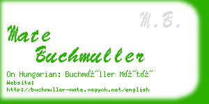 mate buchmuller business card